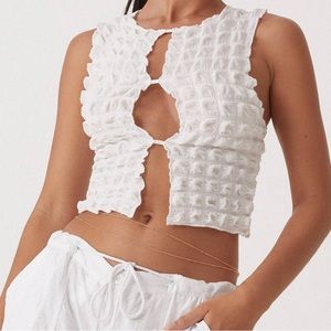 Motel bubble cutout top, size S, worn once